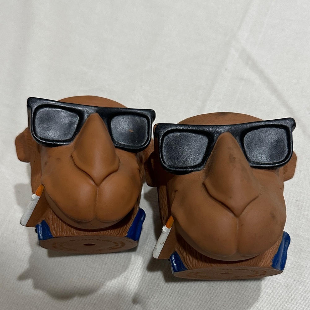 Vintage pair of 1991 Camel Joe hard koozies